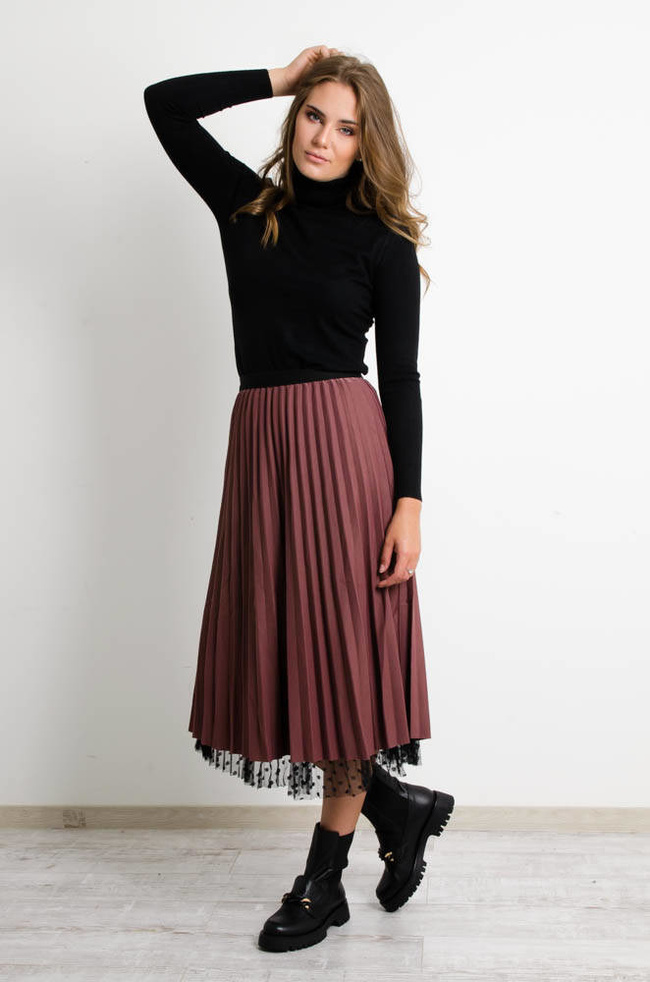 CZARNY GŁADKI GOLF Z WISKOZY 