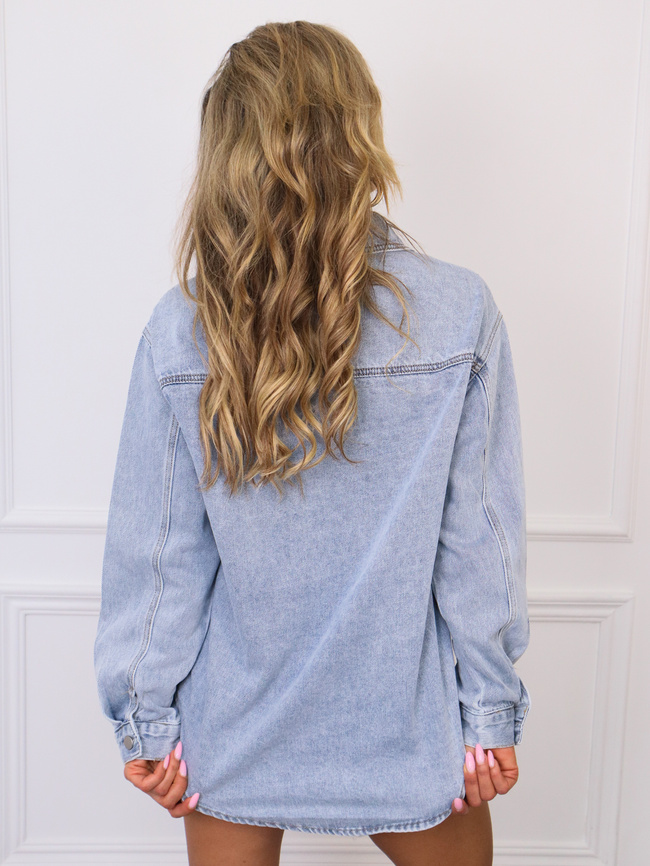 KURTKA JEANSOWA KOSZULA ZAPINANA NA GUZIKI