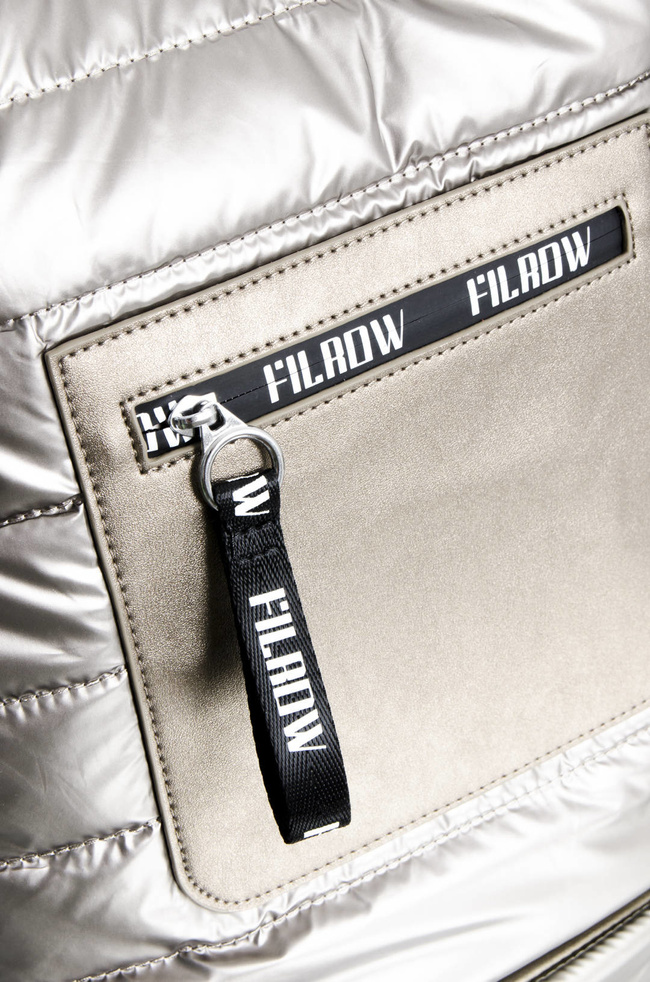 TORBA MATERIAŁOWA PIKOWANA ZŁOTA- SHOPPER