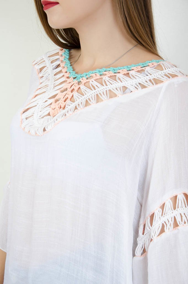 BIAŁA TUNIKA W STYLU BOHO