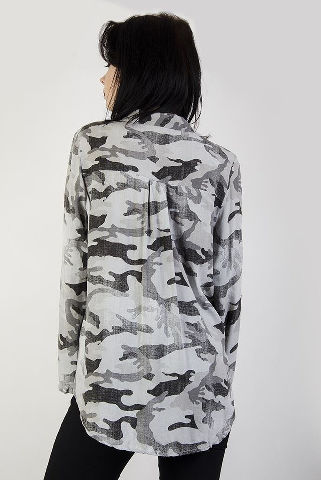 Koszula moro o szarym odcieniu