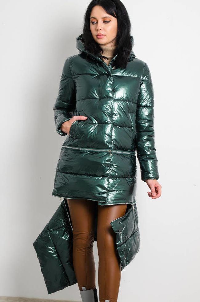 ZIELONA KURTKA WINYLOWA 3W1