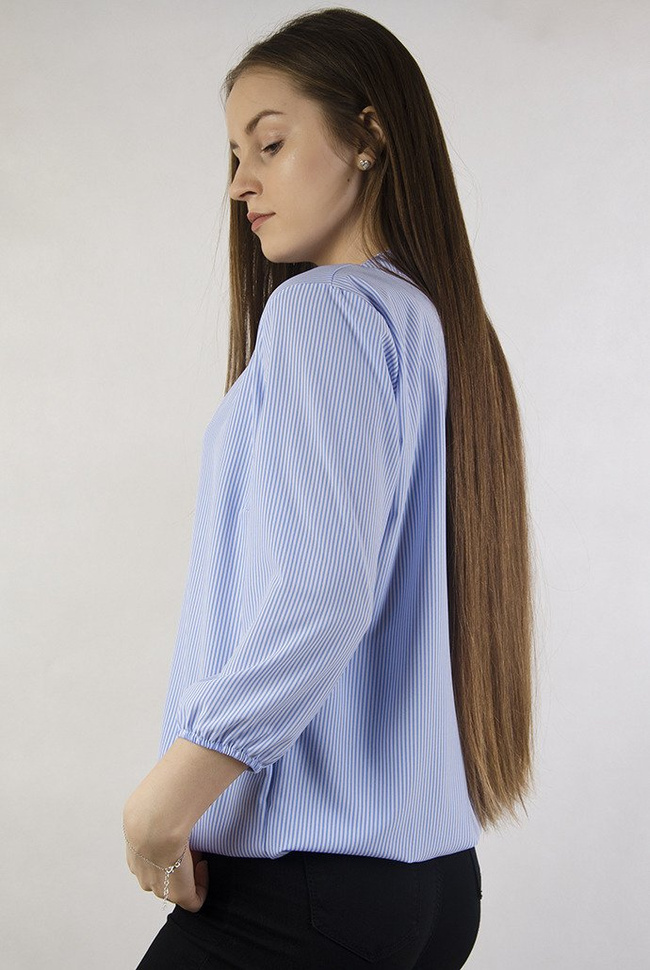 Bluzka w biało-niebieskie paski