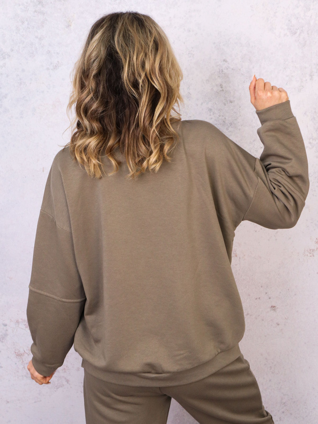 KOMPLET DRESOWY BLUZA Z NAPISEM+ SPODNIE- FANGO