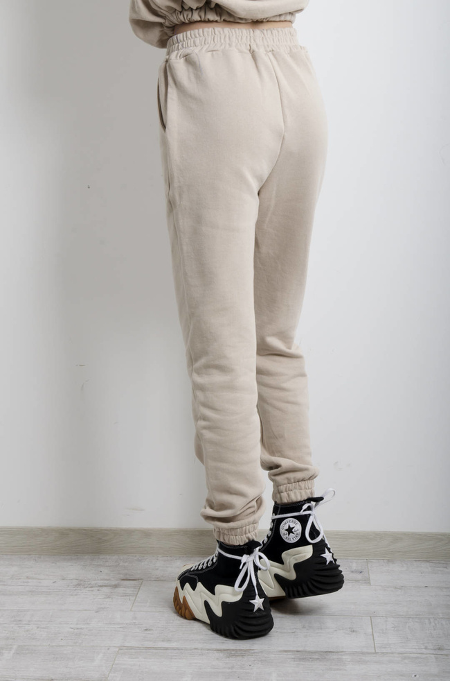 KOMPLET DRESOWY BAWEŁNIANY W KOLORZE BEŻOWYM