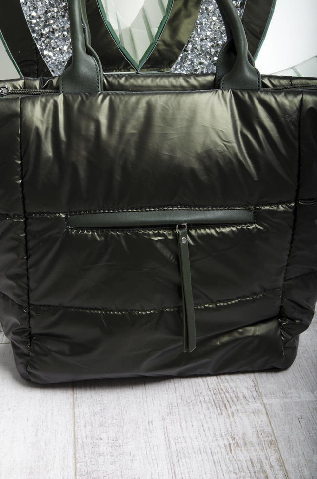 TORBA PIKOWANA ZIELONA- SHOPPER