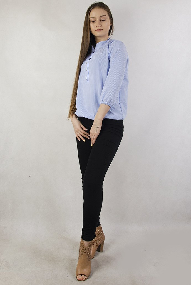 Bluzka w biało-niebieskie paski