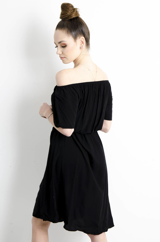 SUKIENKA HISZPANKA MIDI - CZARNA