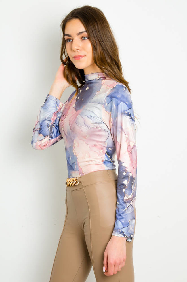 RÓŻOWO-NIEBIESKIE MARMURKOWE BODY