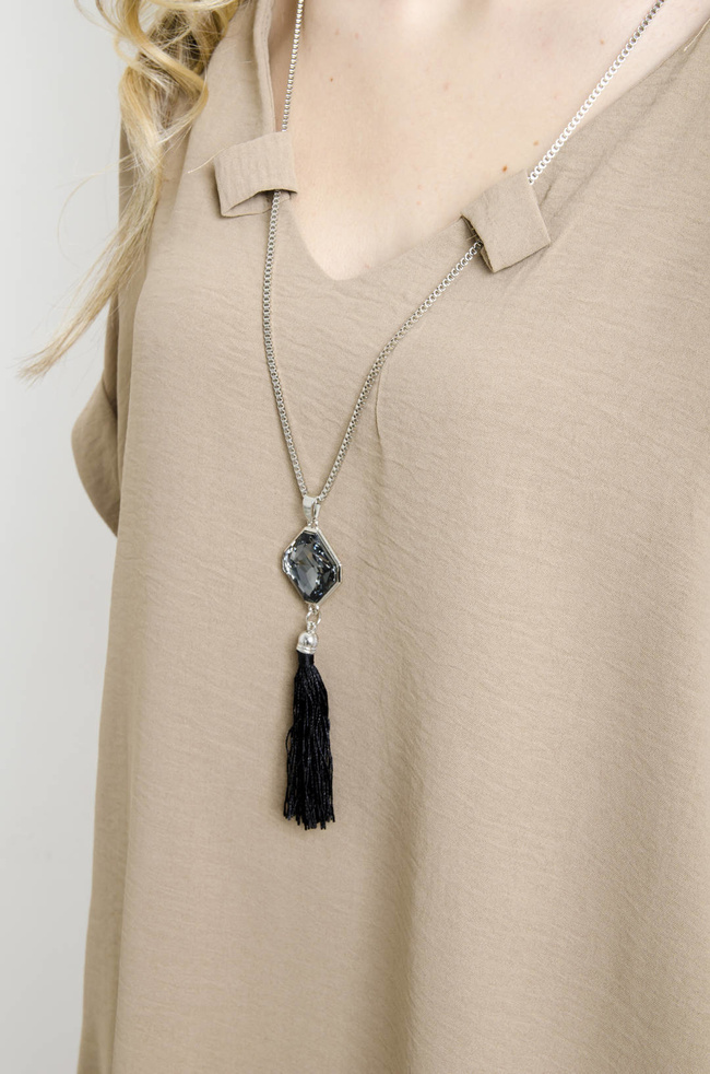 KOMPLET BRĄZOWY Z OZDOBNYM WISIORKIEM