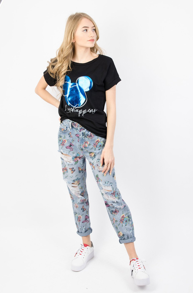 SPODNIE W MOTYLE TYPU RELAXED FIT