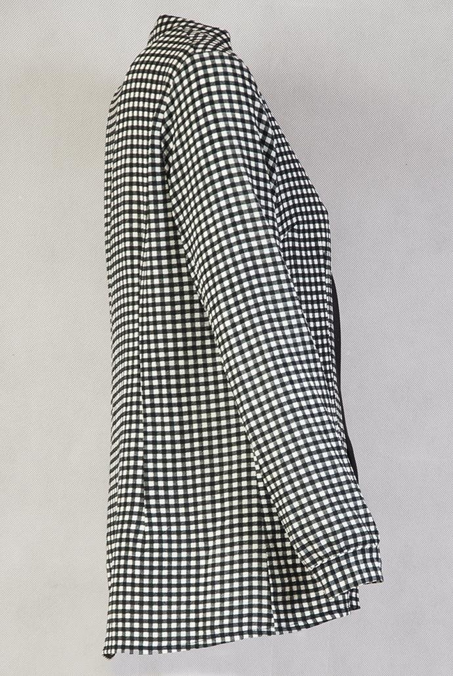 Koszula w czarno-białą kratę