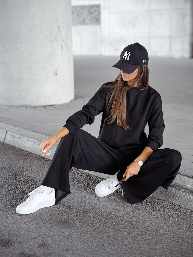 KOMPLET DRESOWY BLUZA+ SPODNIE- CZARNY