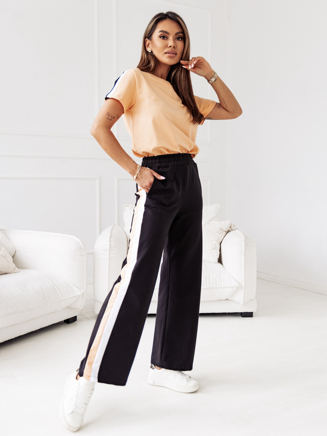 KOMPLET DRESOWY Z LAMPASAMI- POMARAŃCZOWY