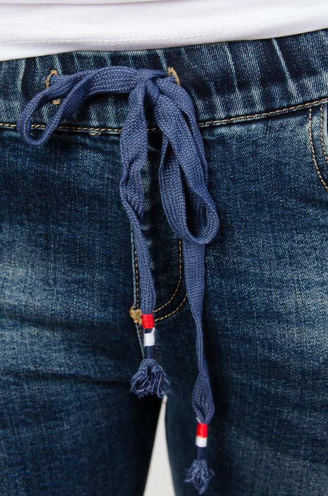 Spodnie jeansowe z lampasami