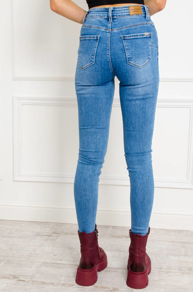 SPODNIE JEANSOWE SKINNY PRZYLEGAJĄCE PUSH UP