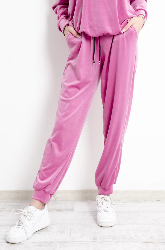 KOMPLET DRESOWY WELUROWY RÓŻOWY