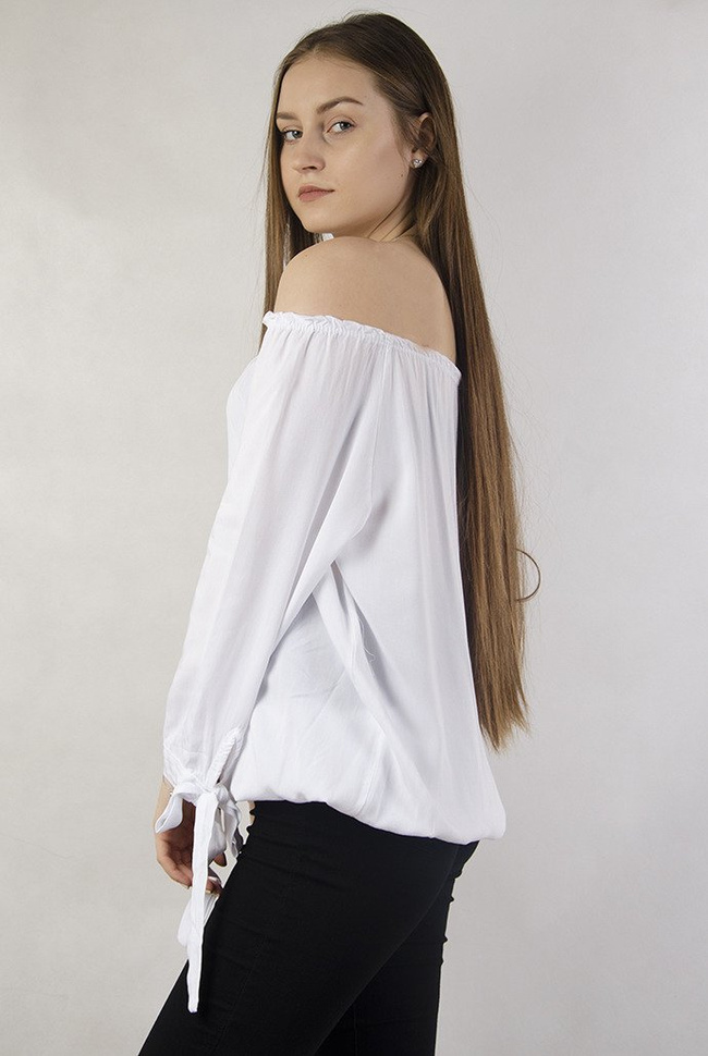 Bluzka hiszpanka biała