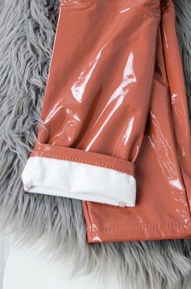 WINYLOWE LEGGINSY SPODNIE Z WYSOKIM STANEM - CAMEL