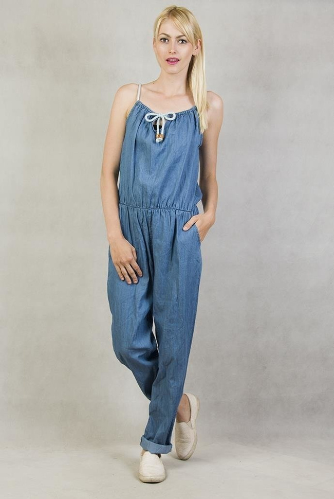 Kombinezon jeansowy na ramiączka