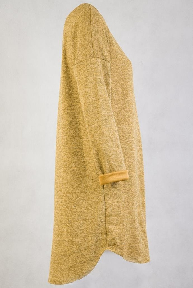 Brązowa tunika z przedłużanym tyłem