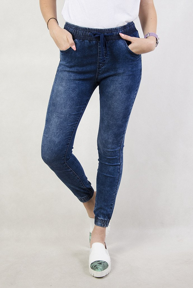 Spodnie z gumką przy nogawce