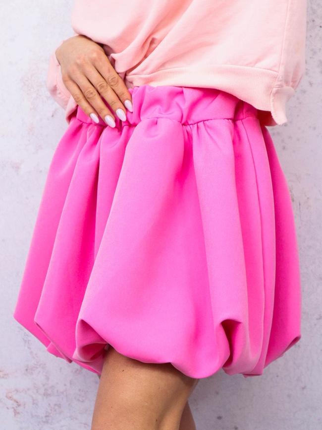 SPÓDNICA MINI BOMBKA- RÓŻOWA