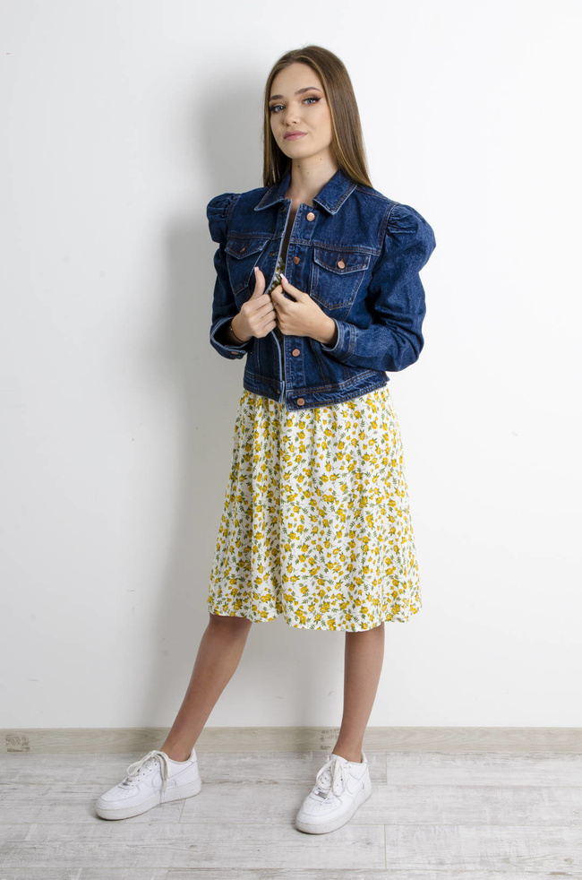 CIEMNA KURTKA JEANSOWA