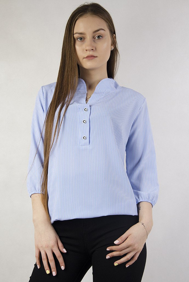 Bluzka w biało-niebieskie paski