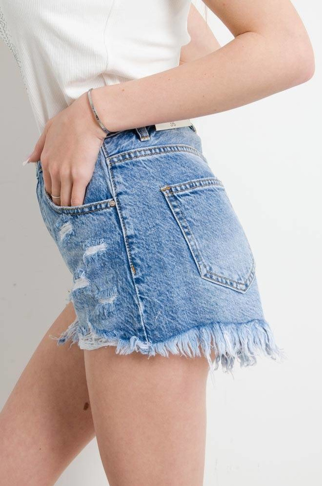 SZORTY JEANSOWE Z WYSOKIM STANEM