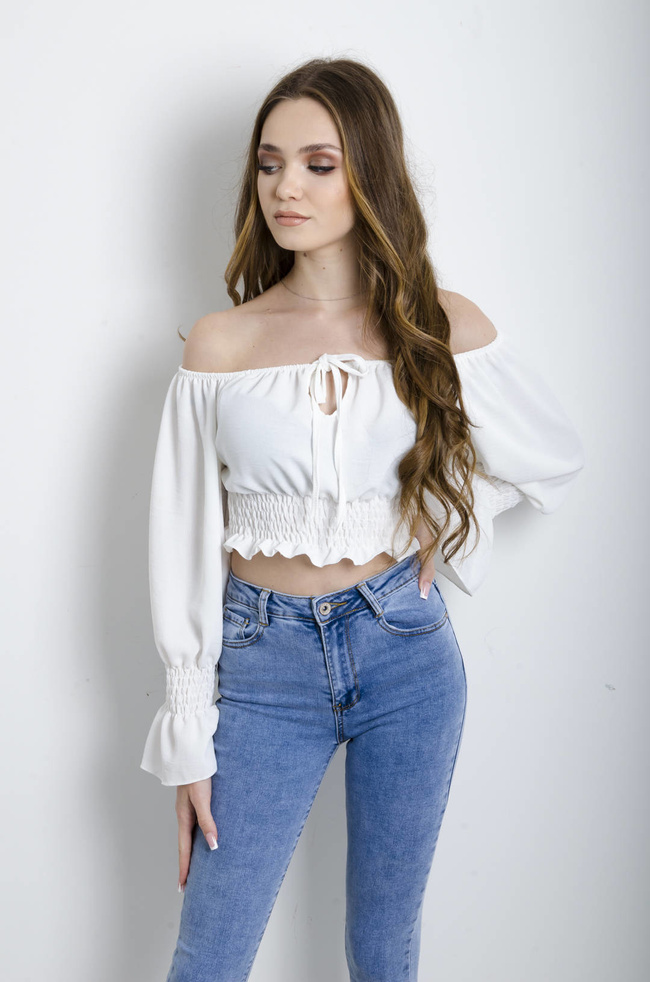 BLUZKA HISZPANKA BIAŁA