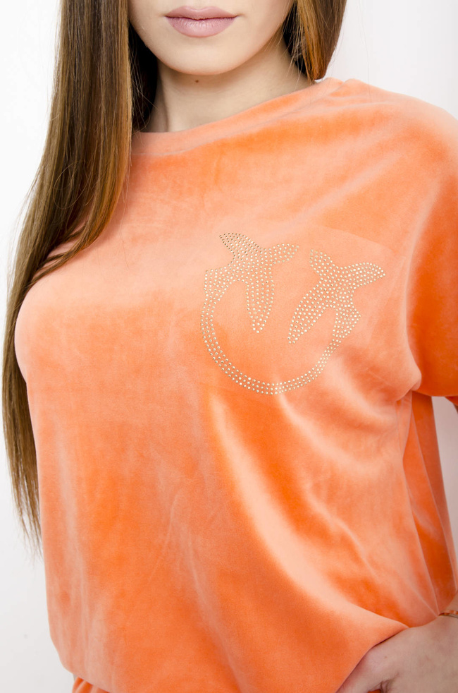 KOMPLET DRESOWY - WELUROWY W KOLORZE POMARAŃCZOWYM 