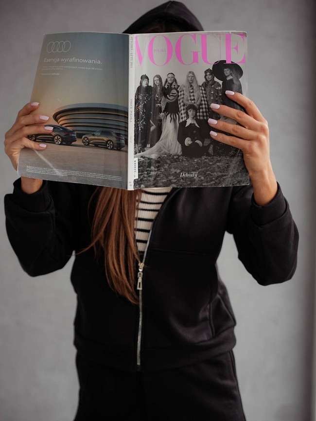 BAWEŁNIANY KOMPLET DRESOWY BLUZA ROZPINANA+ SPODNIE- CZARNY