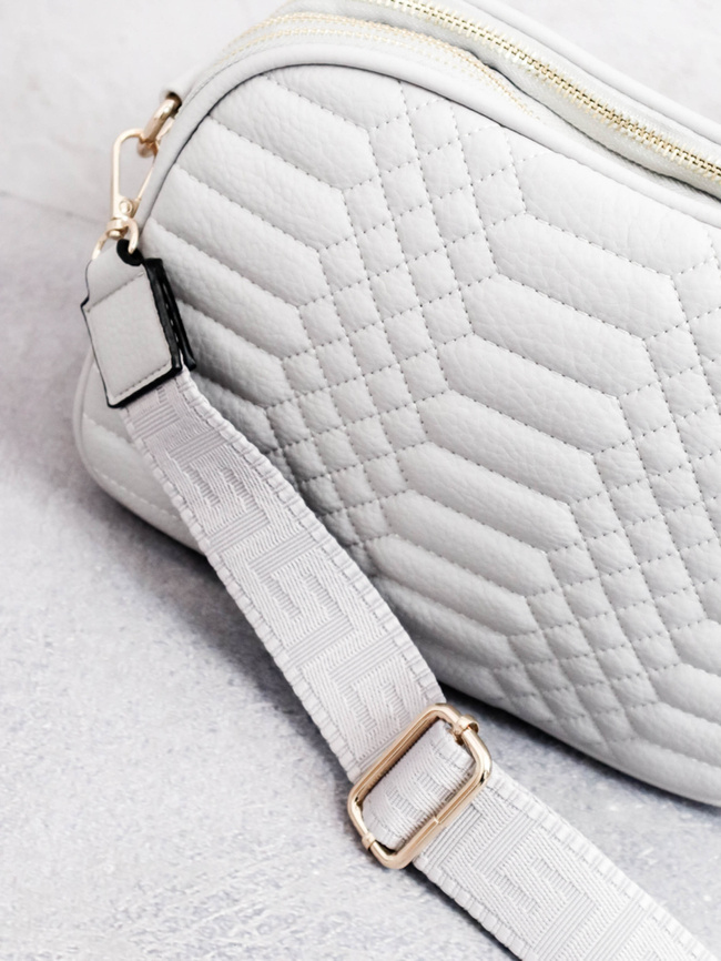 TOREBKA PIKOWANA KUFEREK- SZARA