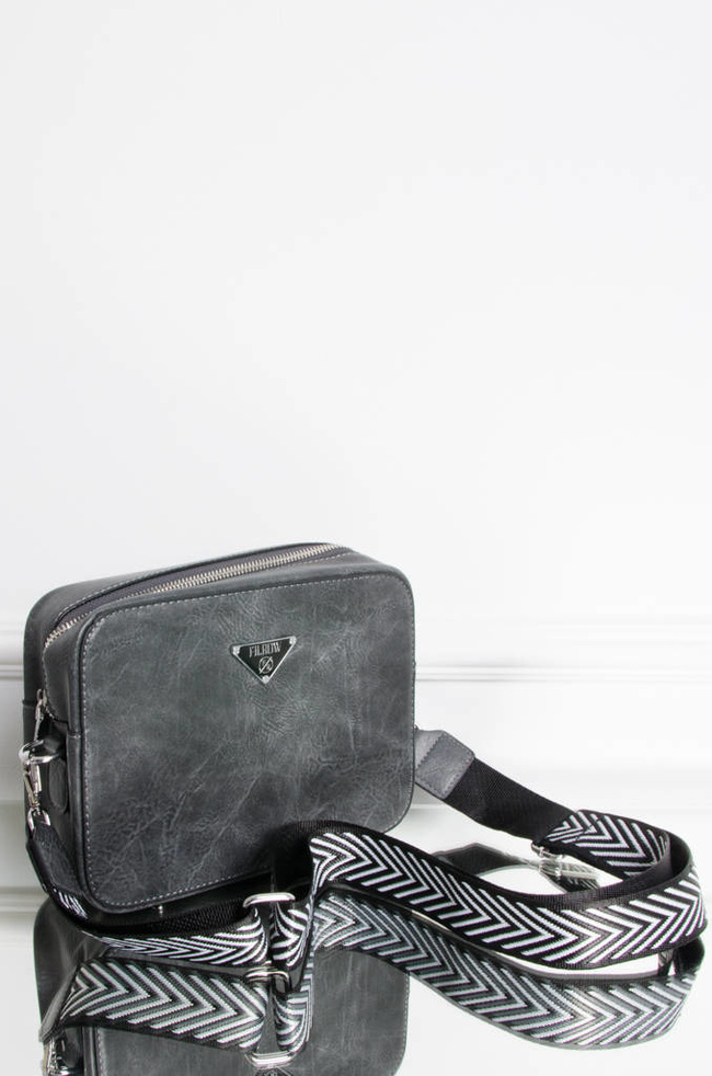 TOREBKA KUFEREK Z IMITACJI SKÓRY- SZARA