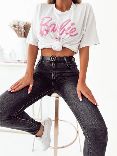 SPODNIE CZARNE Z WYSOKIM STANEM + PASEK