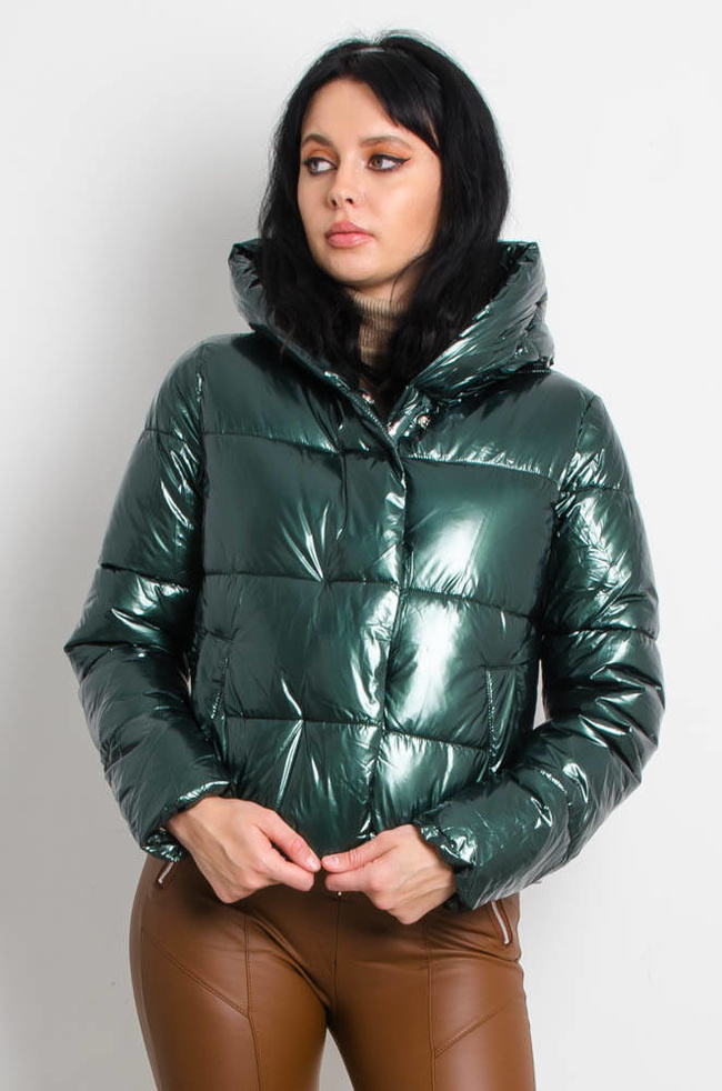 ZIELONA KURTKA WINYLOWA 3W1
