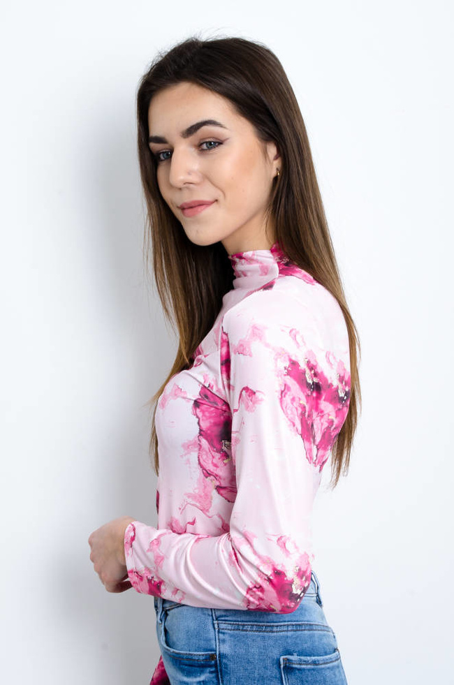 BLUZKA MARMURKOWA - PÓŁGOLF