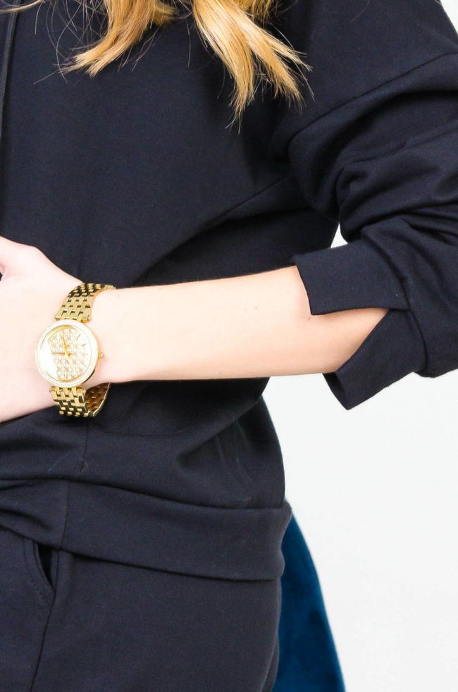 CZARNY BAWEŁNIANY KOMPLET DRESOWY J'ADORE