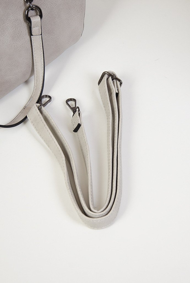 Szara torebka typu shopper 2w1