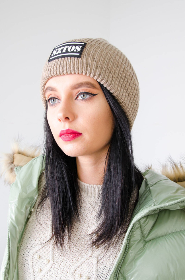 BRĄZOWA CZAPKA Z NASZYWKĄ ''SZTOS''