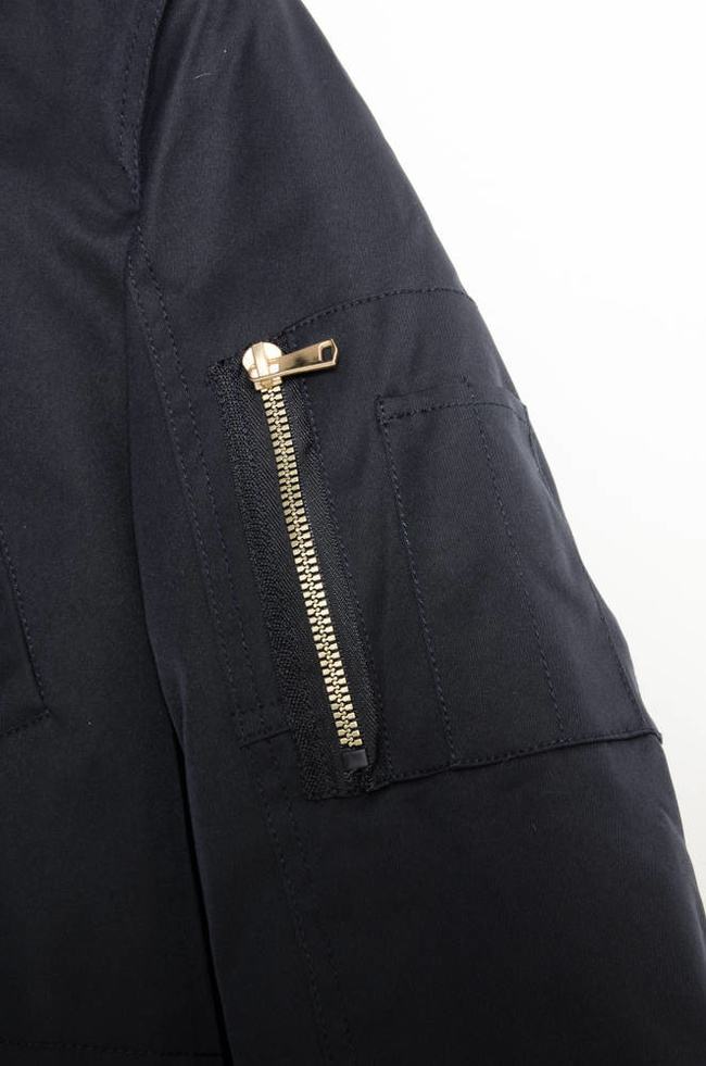 GRANATOWA KURTKA PARKA ZIMOWA