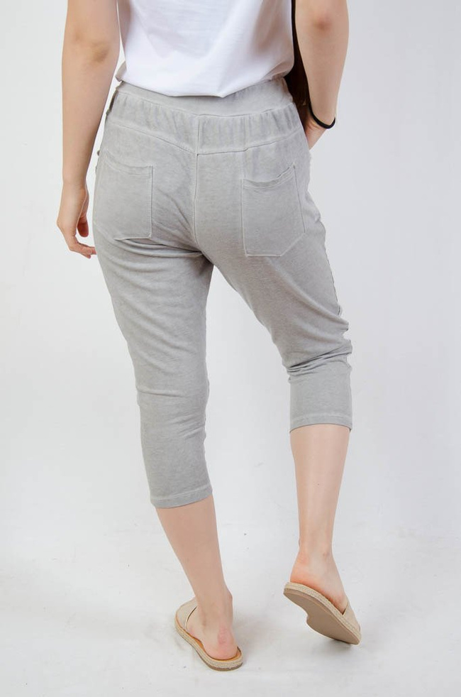 SZARE RYBACZKI Z OZDOBNA KIESZENIĄ 