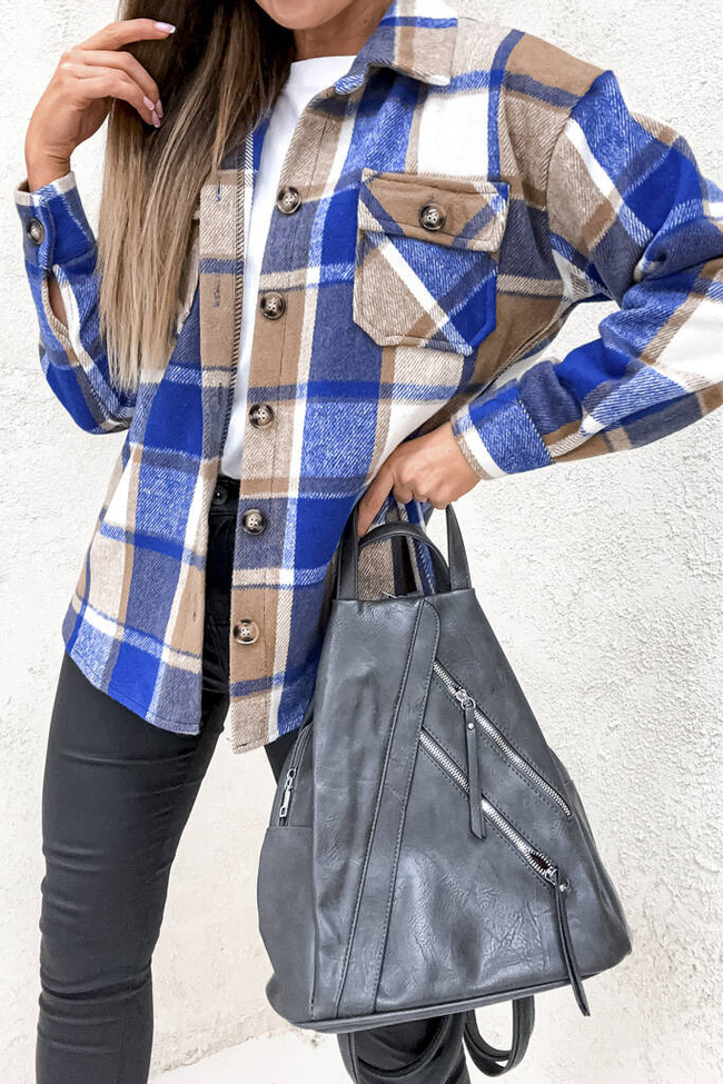 PLECAK Z OZDOBNYMI ZAMKAMI- SZARY