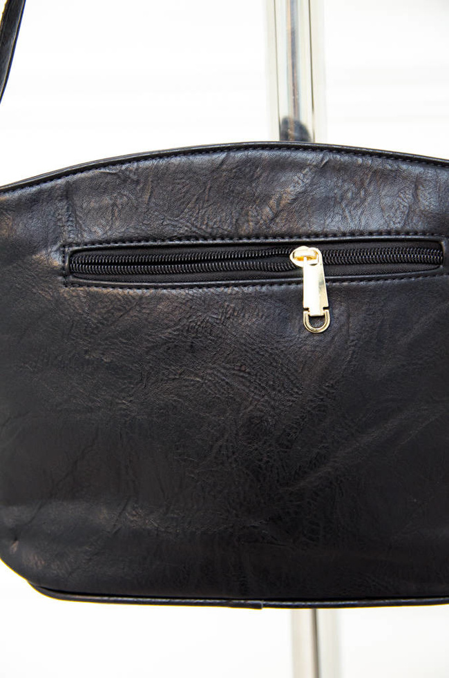 TOREBKA LISTONOSZKA Z ZAMKAMI- CZARNA 