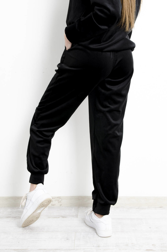 KOMPLET DRESOWY WELUROWY CZARNY