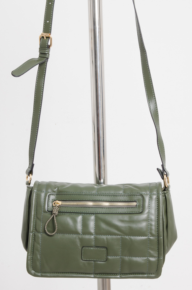 TOREBKA LISTONOSZKA Z OZDOBNYMI PRZESZYCIAMI- ZIELONA