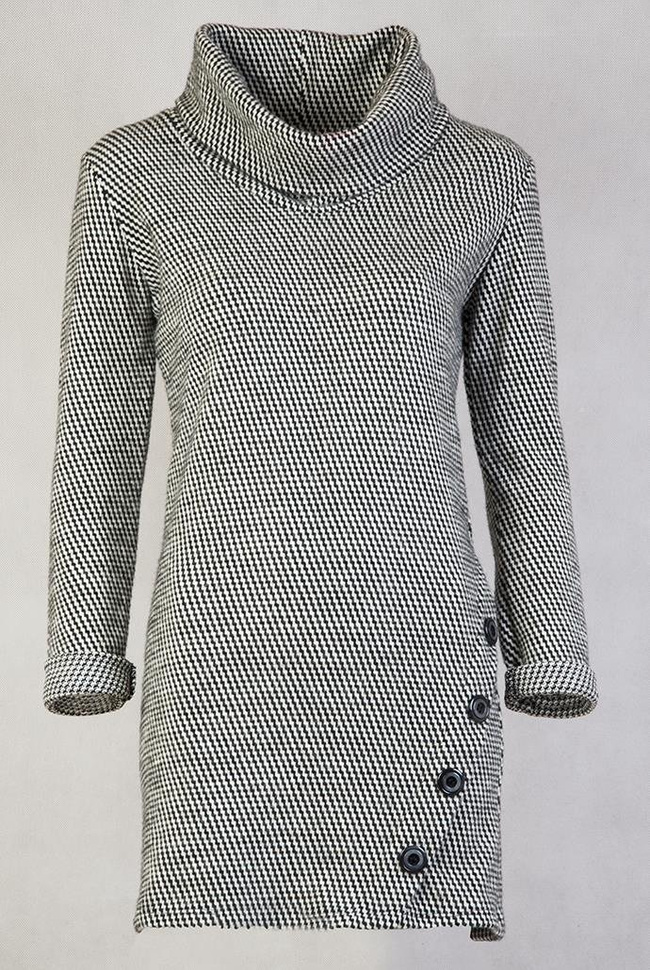 Biało-czarna tunika