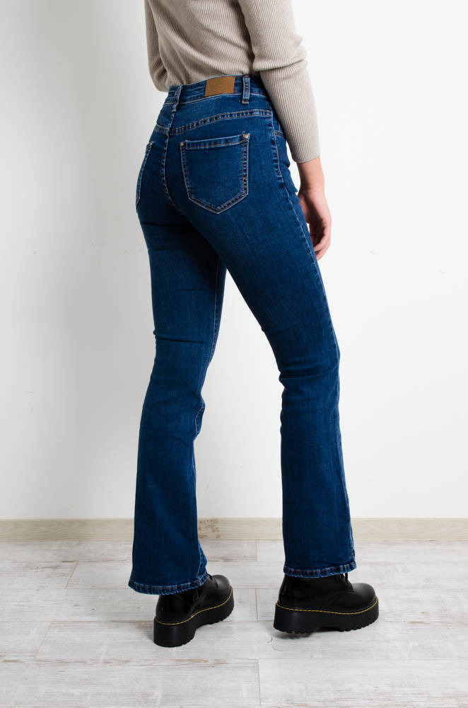 Moda Jeansy Jeansowe dzwony Set Jeansowe spodnie dzwony niebieski W stylu casual 