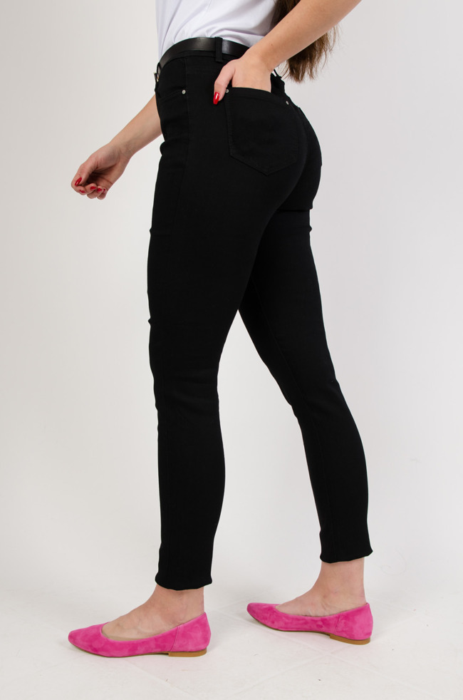 Duże rozmiary (L-XXXXL) Czarne spodnie
